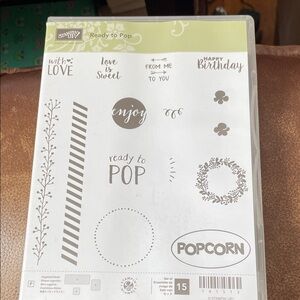 Stampin' Up! Ready to Pop Stamp Set - Black and Gray